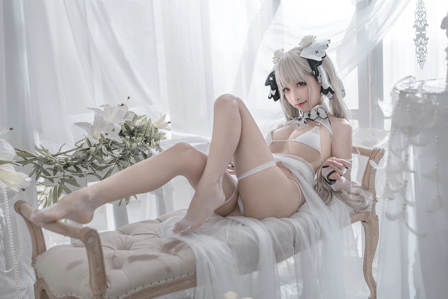 蠢沫沫 Cosplay 可畏婚紗