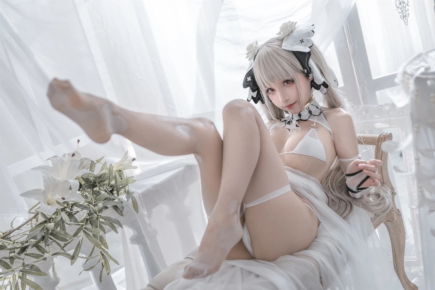 蠢沫沫 Cosplay 可畏婚紗