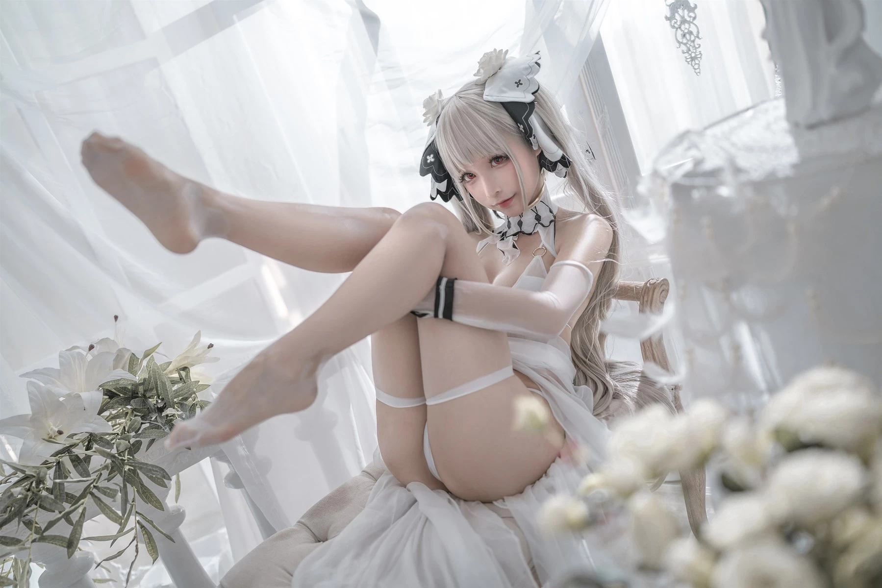 蠢沫沫 Cosplay 可畏婚紗