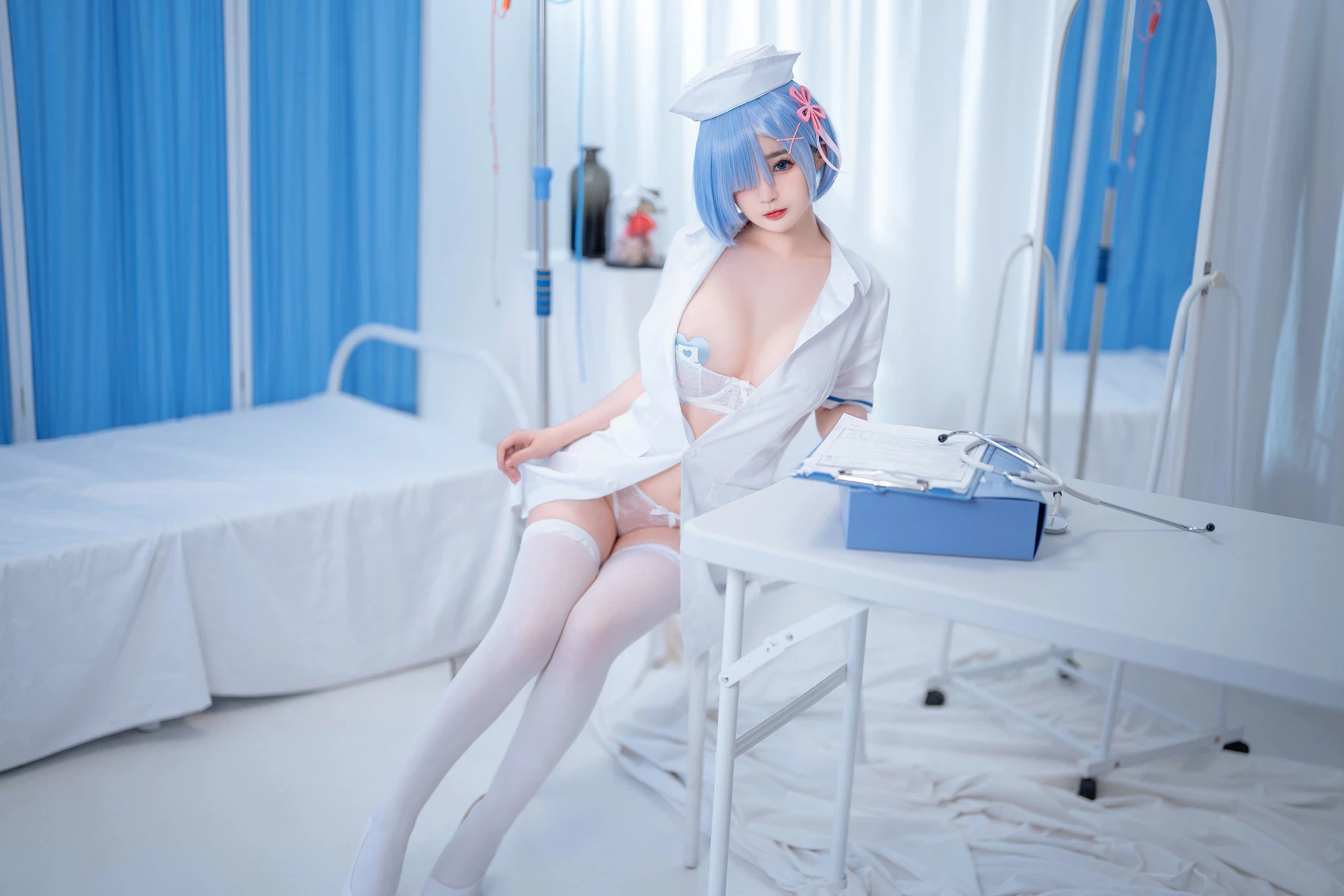 桜井寧寧 Cosplay 雷姆護士 Nurse Rem