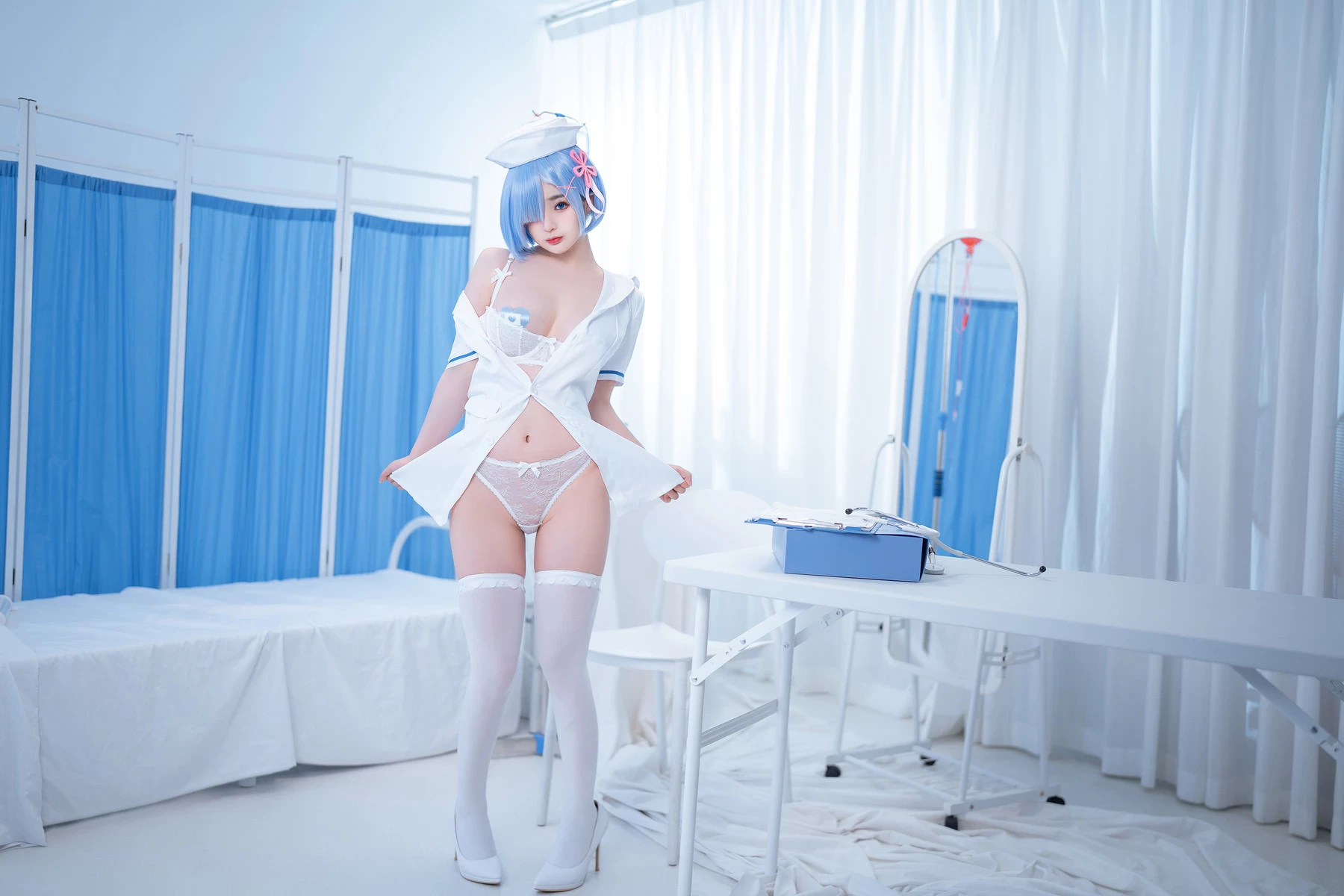 桜井寧寧 Cosplay 雷姆護士 Nurse Rem