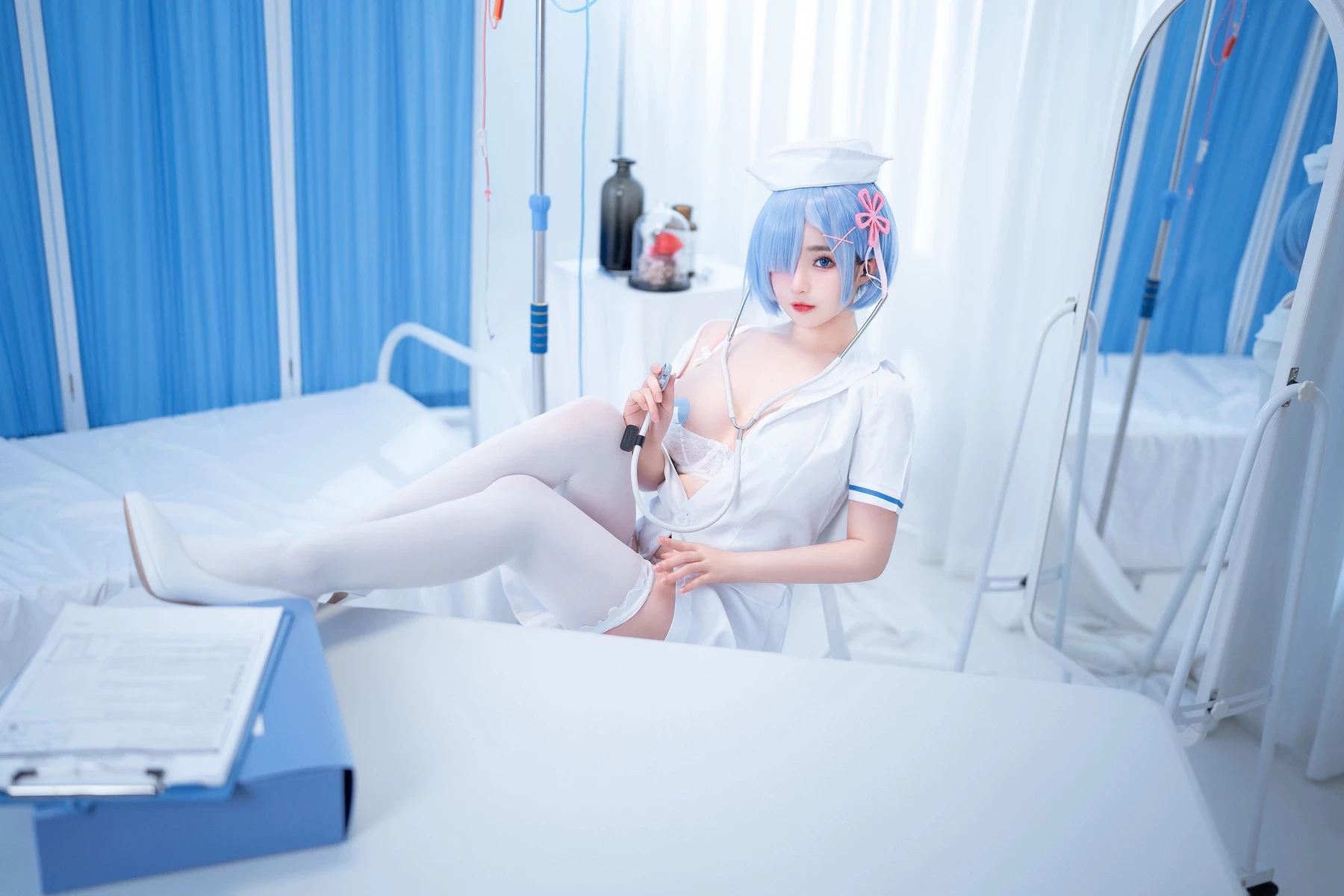 桜井寧寧 Cosplay 雷姆護士 Nurse Rem