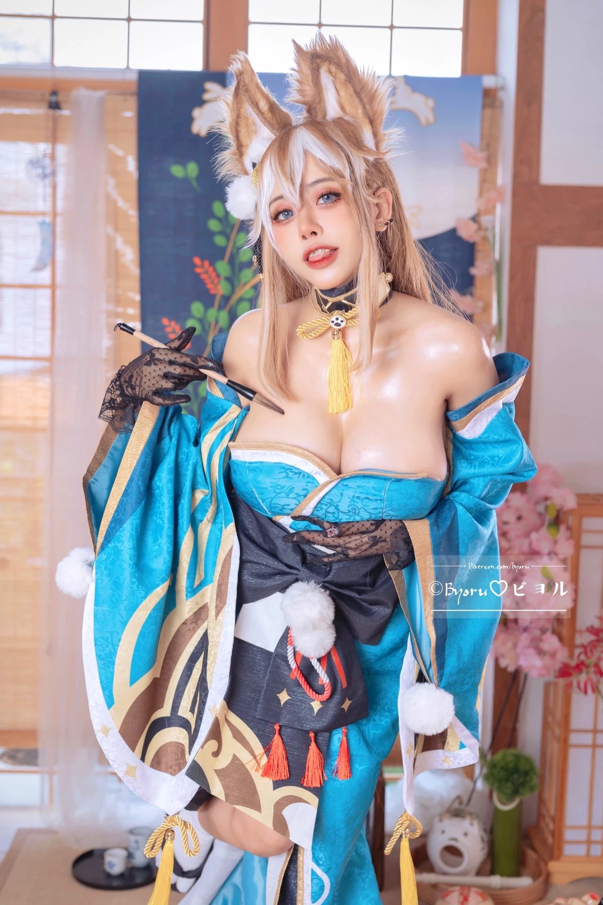 蘿莉Byoru Cosplay Miss Hina Genshin Impact