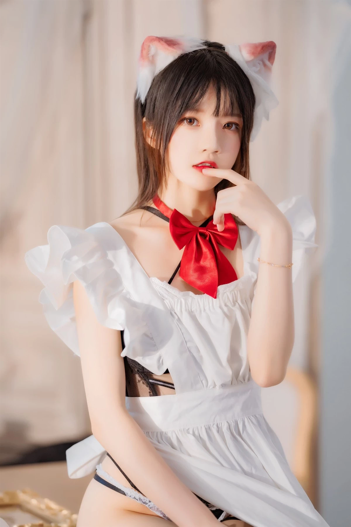 桜桃喵 Cosplay 長裙妹抖