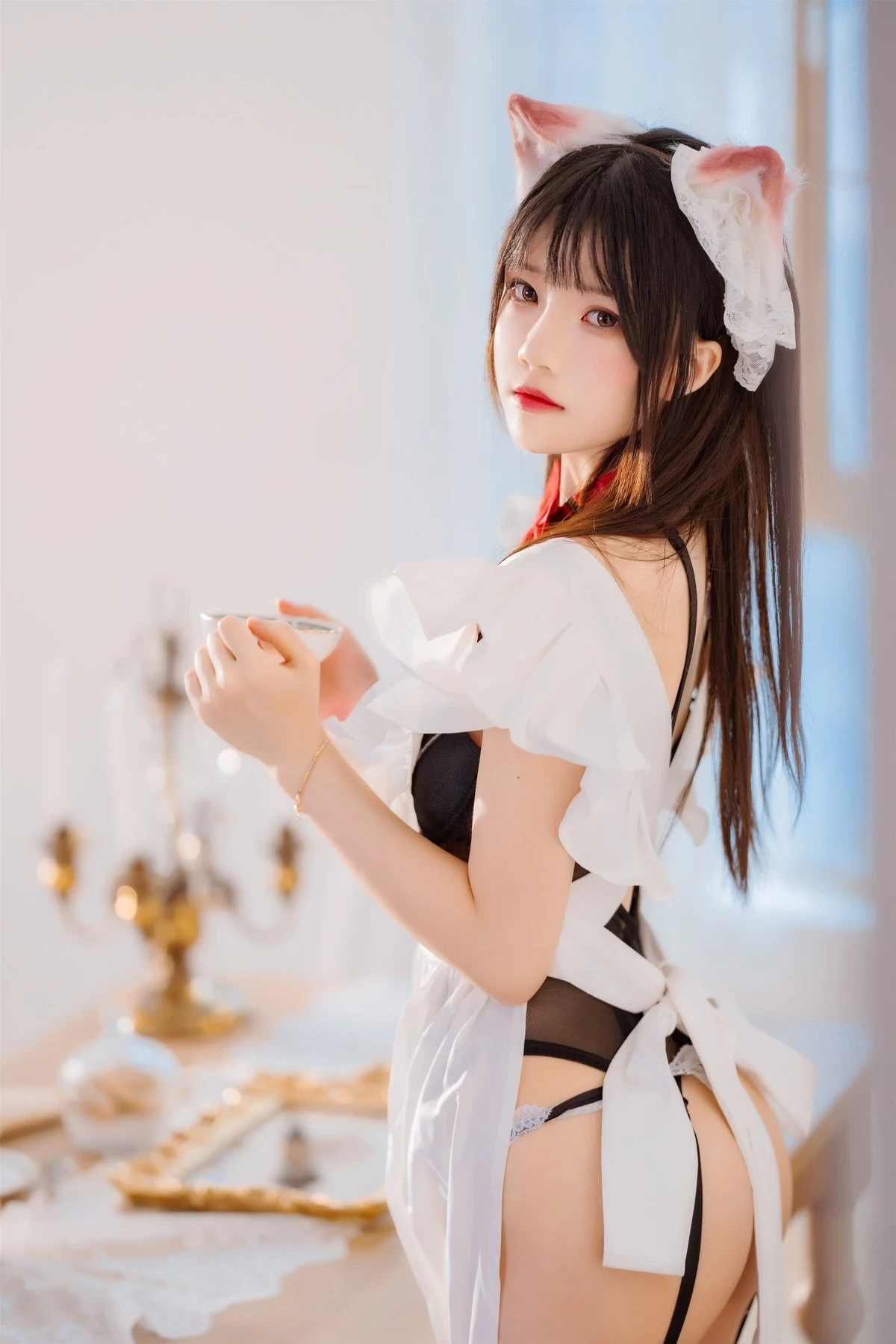 桜桃喵 Cosplay 長裙妹抖