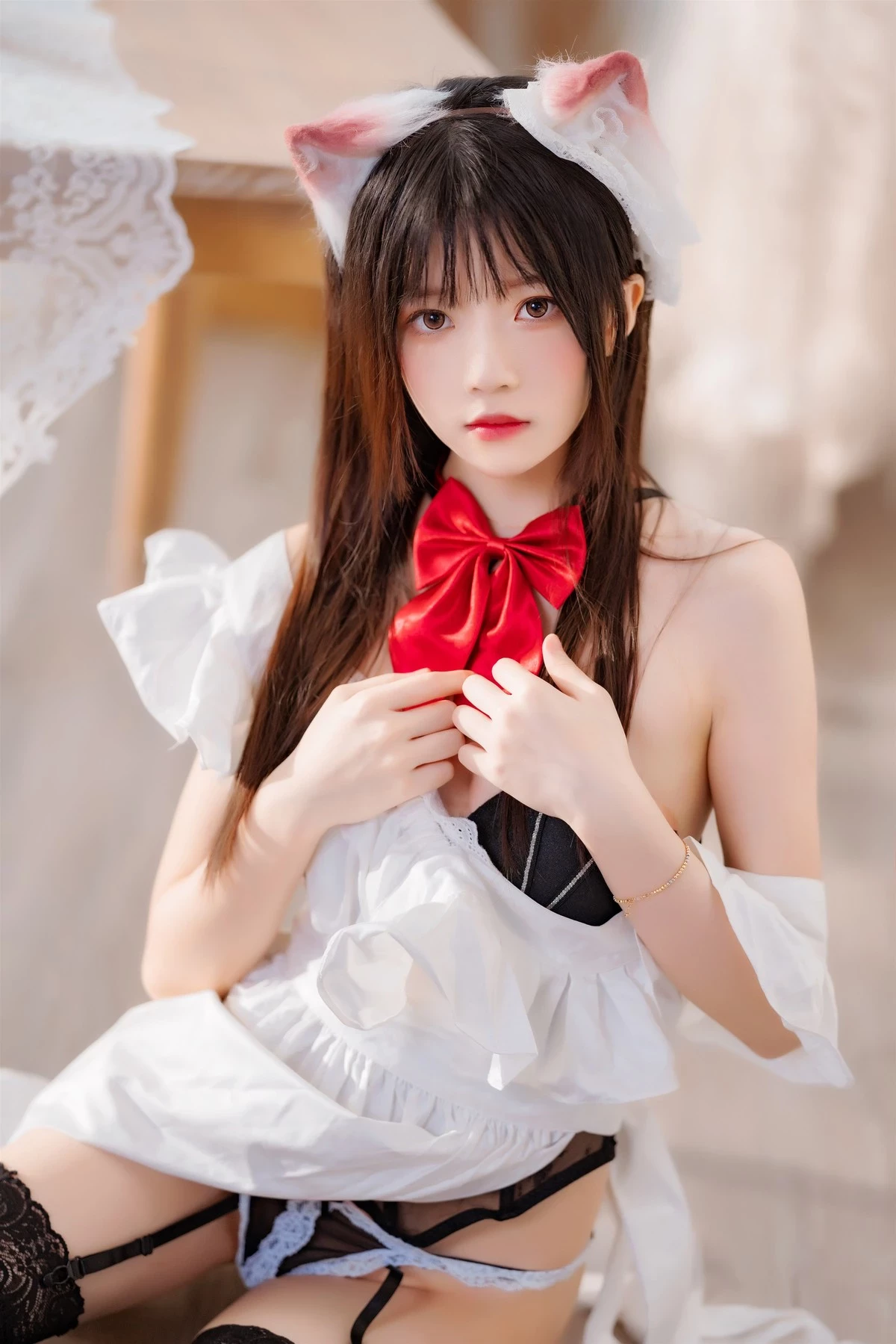 桜桃喵 Cosplay 長裙妹抖