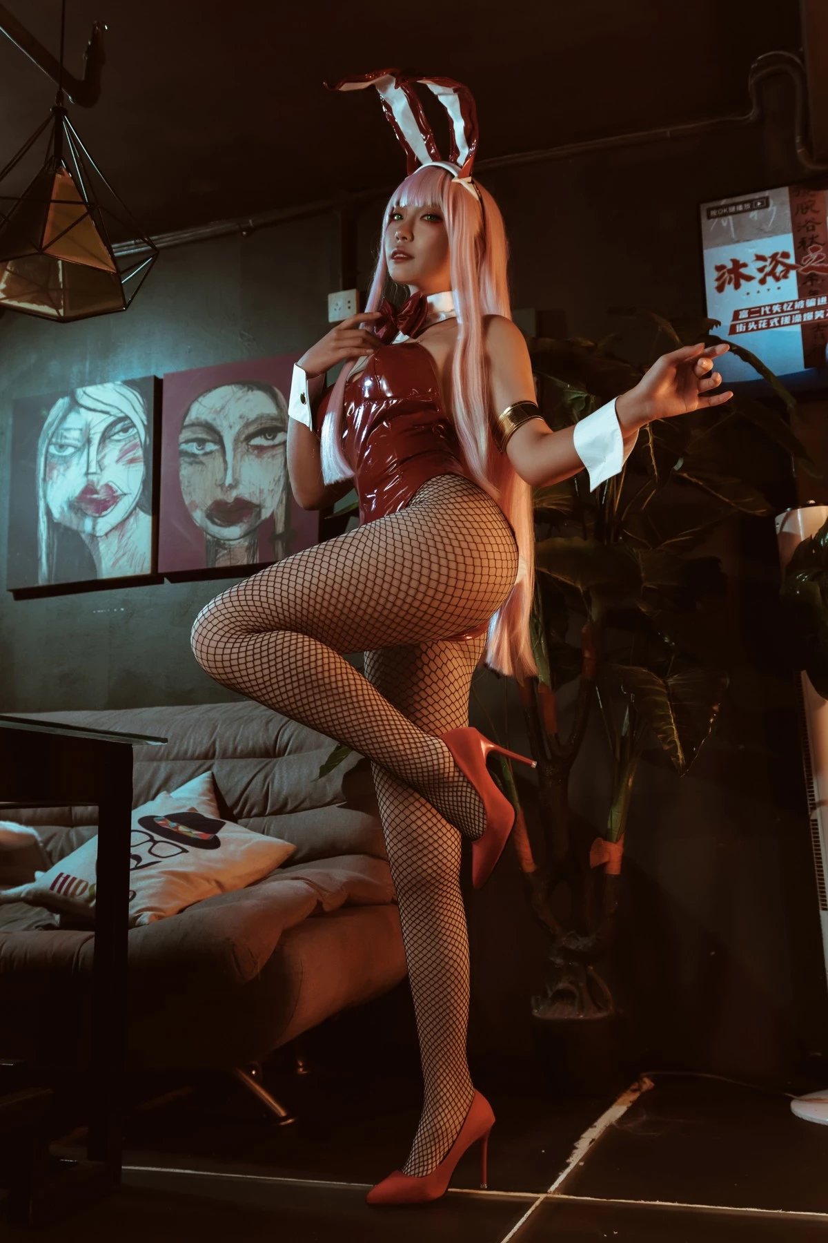 機智的嗶啵 Cosplay Zero Two Bunnygirl