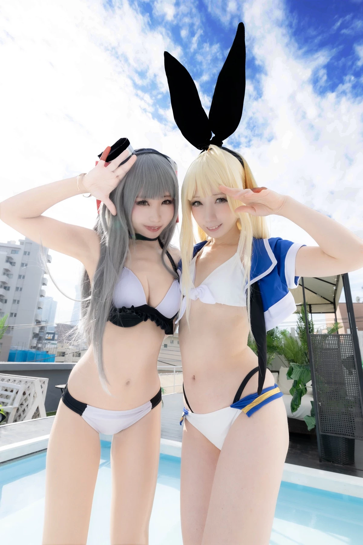 [Air Comiket 2] Shimakaze & Amatsukaze Swimsuit - Zekazeka 2