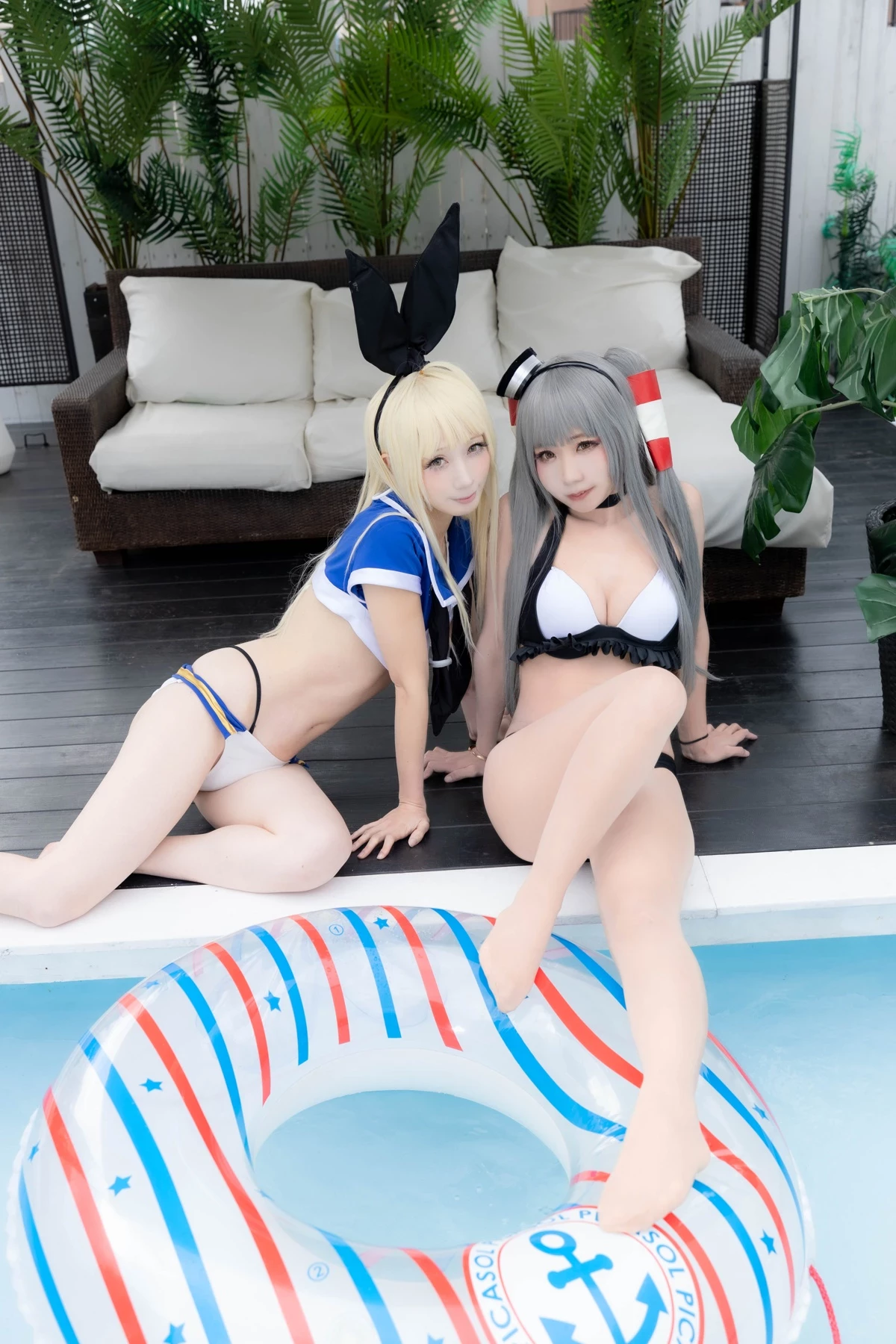 [Air Comiket 2] Shimakaze & Amatsukaze Swimsuit - Zekazeka 2