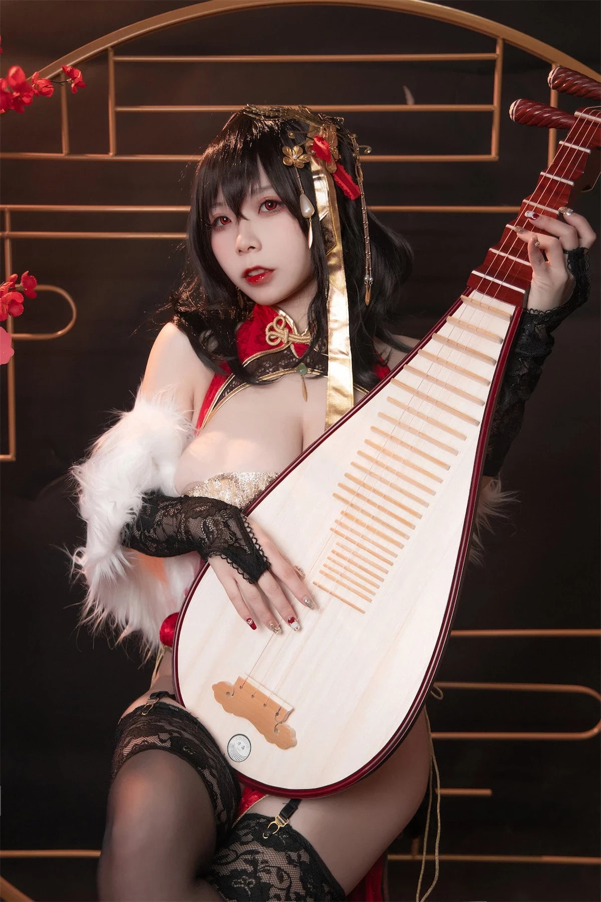 Cosplay 自閉顏球球 無顏小天使wy 碧藍航線 大鳳紅旗袍