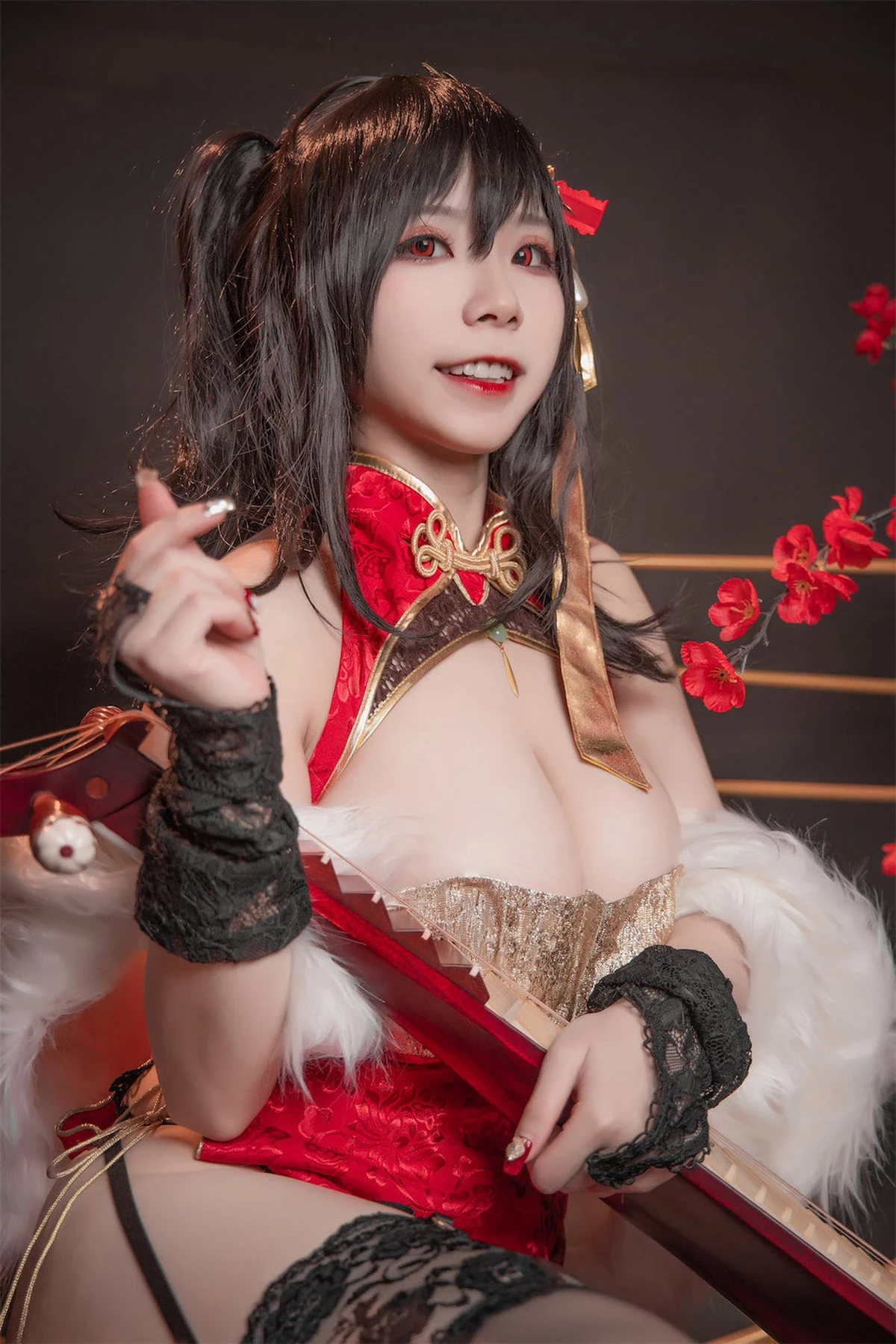 Cosplay 自閉顏球球 無顏小天使wy 碧藍航線 大鳳紅旗袍