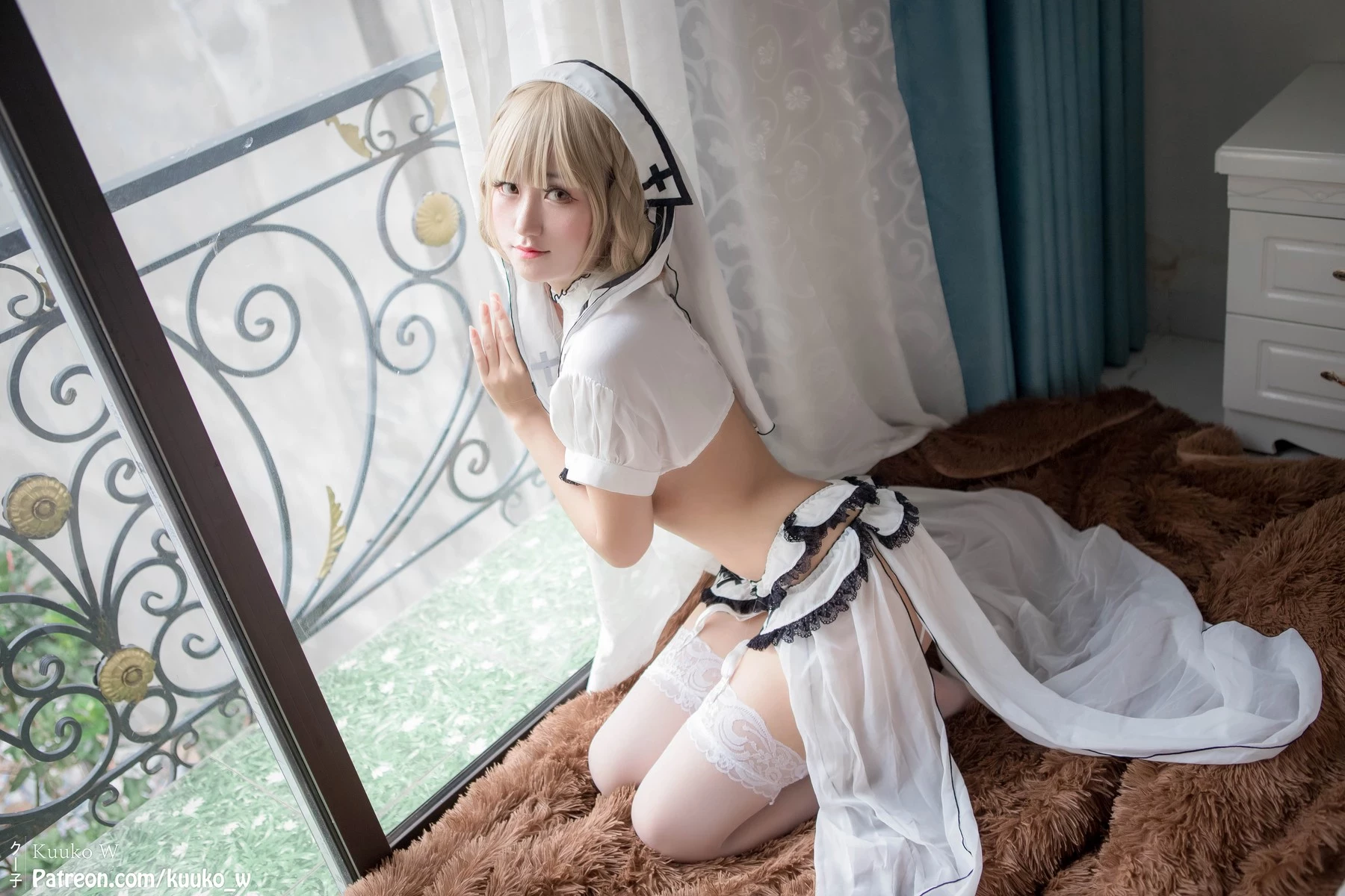 Cosplay KuukoW クー子 White Angel