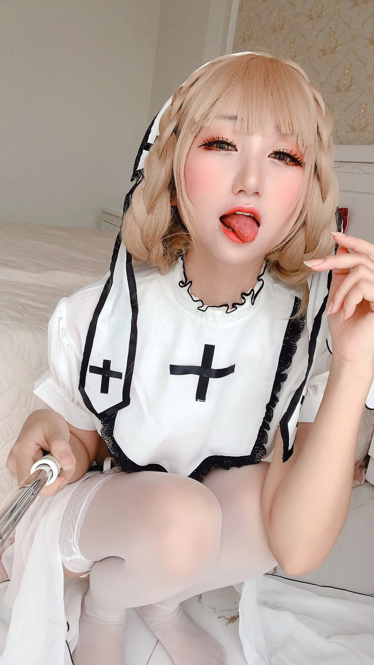 Cosplay KuukoW クー子 White Angel