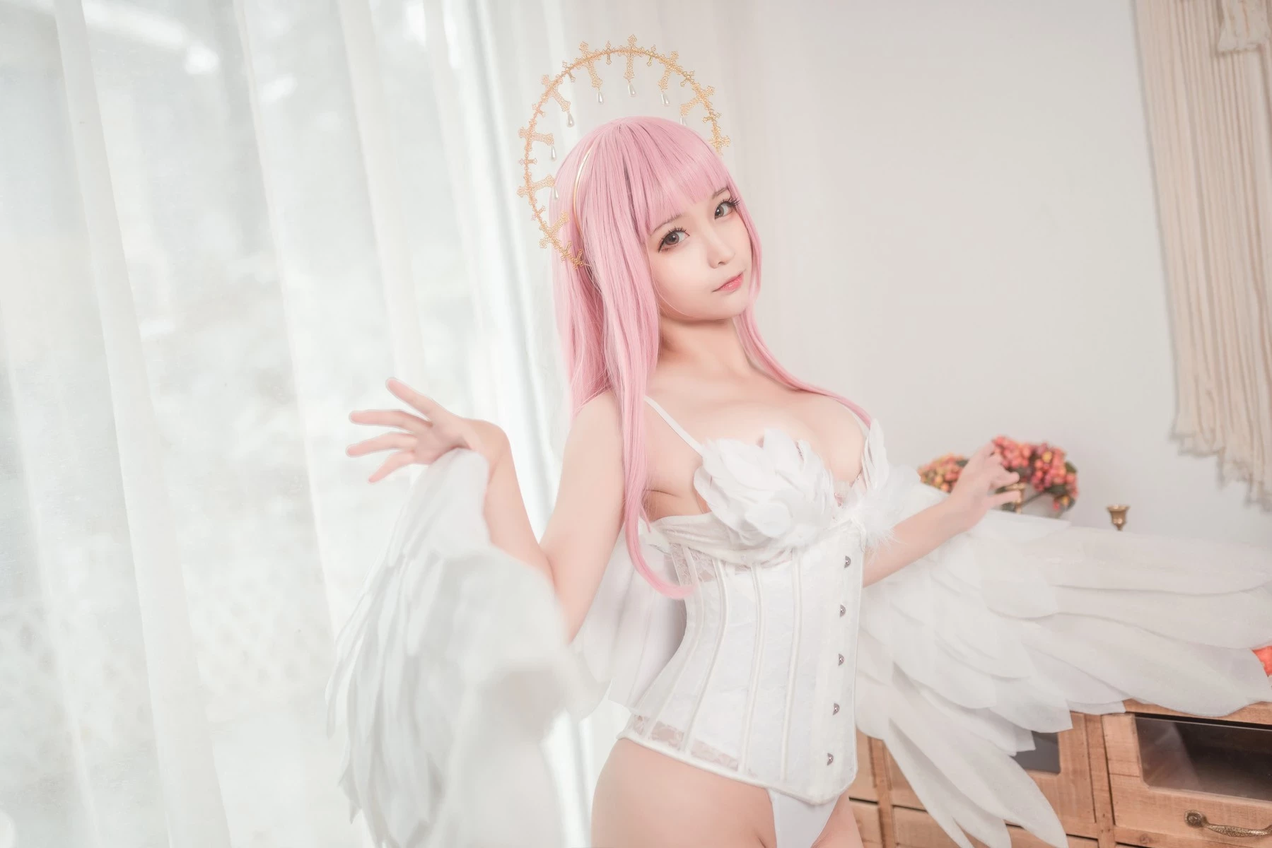 Cosplay 蠢沫沫 Chunmomo 沫沫真愛版 天使本-光天使