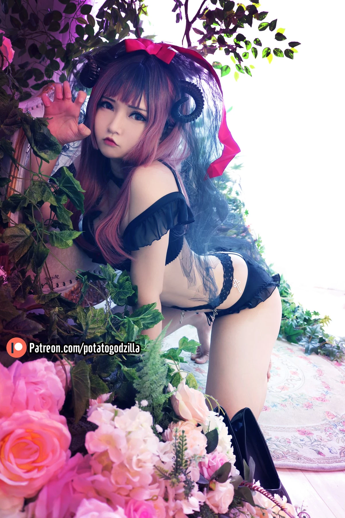 Cosplay Potato Godzilla Lil Devil Bride