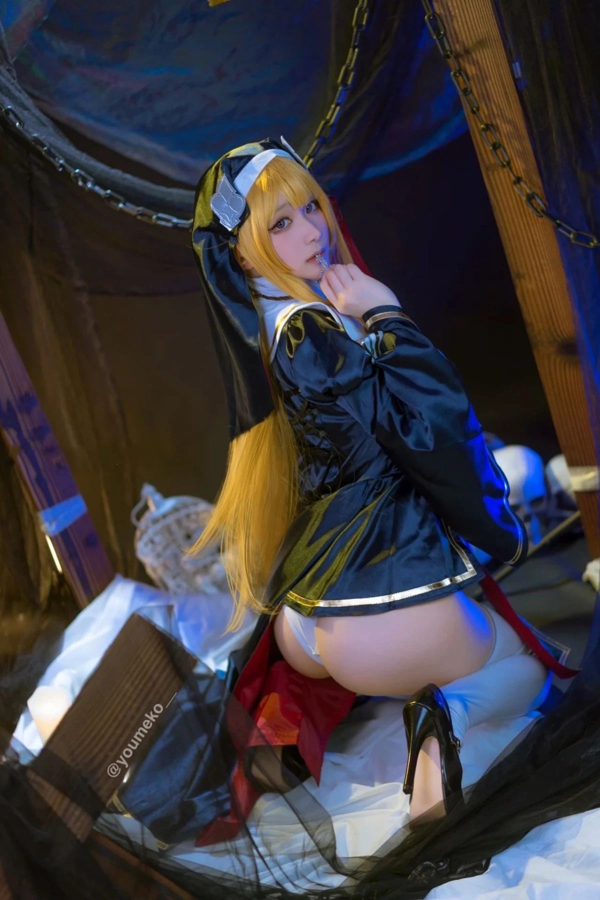 Cosplay 黏黏糰子兔 兔兔班車 霞沢美游