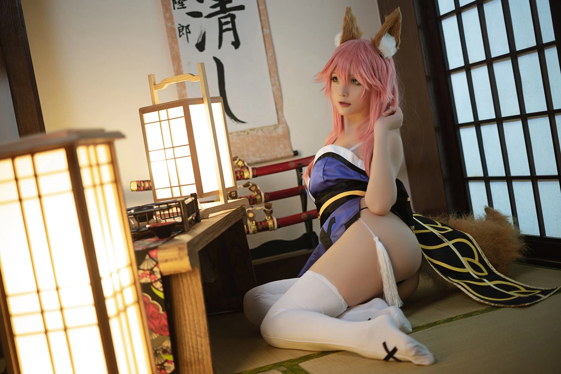 Cosplay 星之遲遲Hoshilily 玉藻前忠犬蓄勢待發