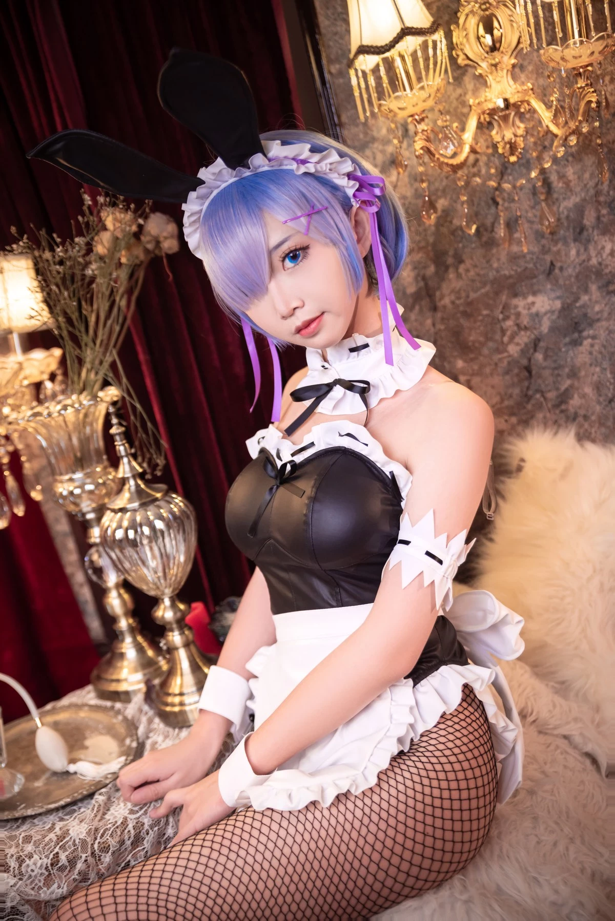 Cosplay 麵餅仙兒 網襪蕾姆