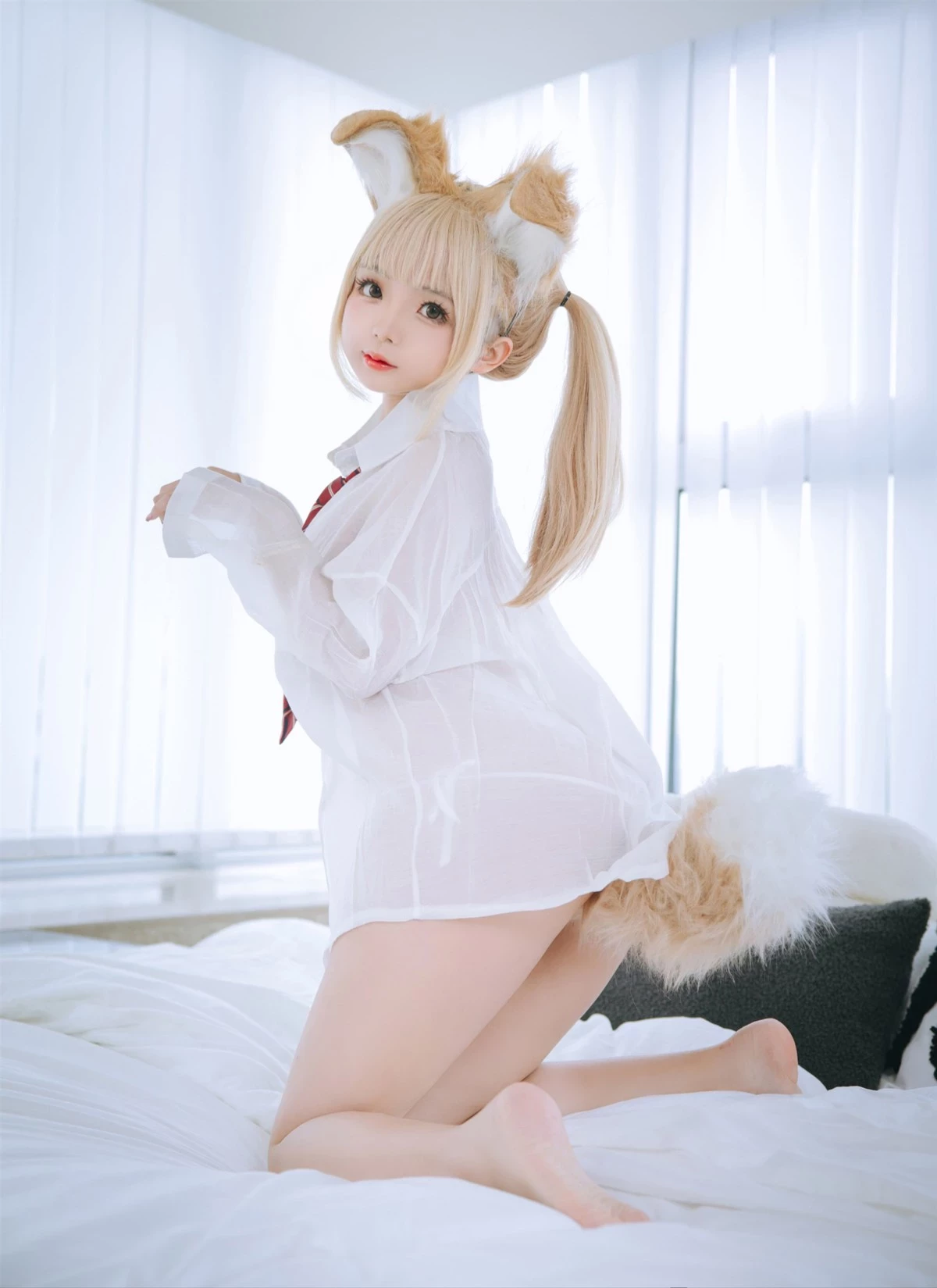 Cosplay 日奈嬌 襯衫小狗 Set.01