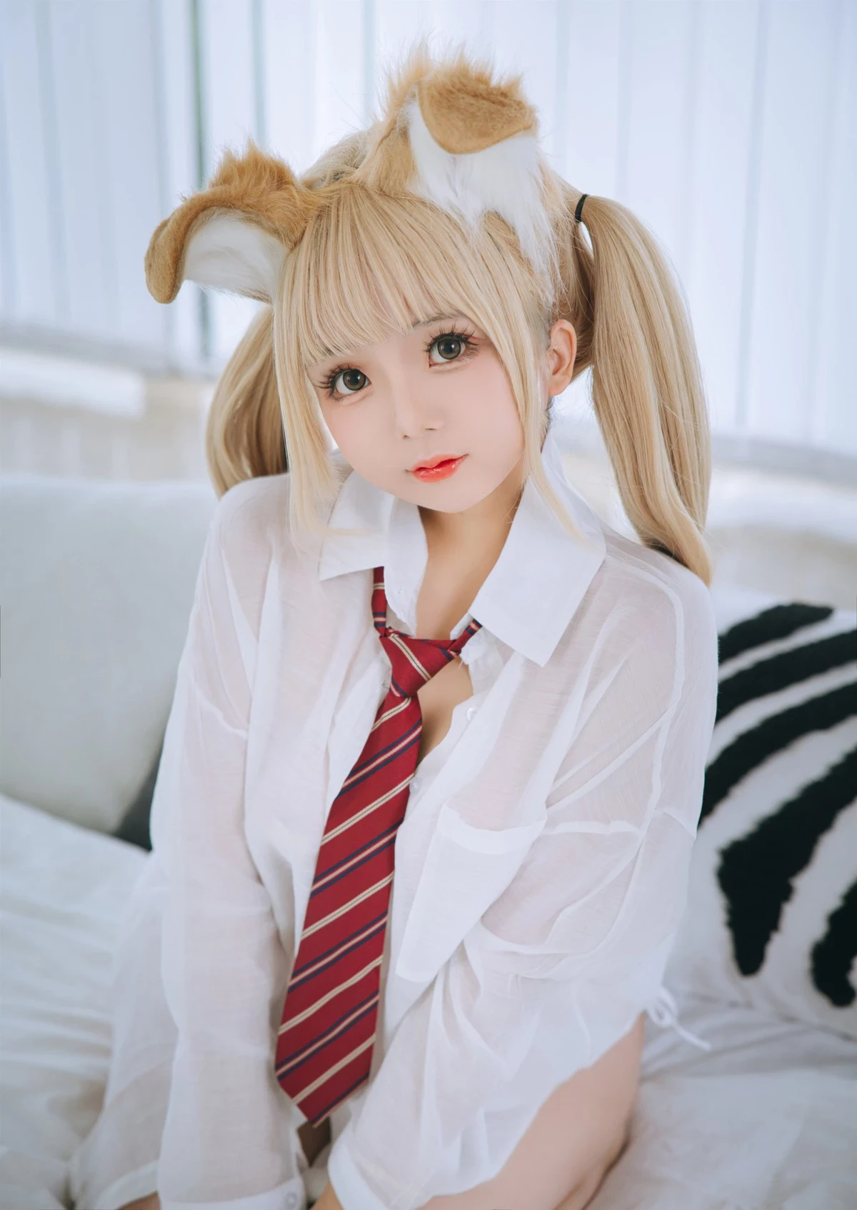 Cosplay 日奈嬌 襯衫小狗 Set.01