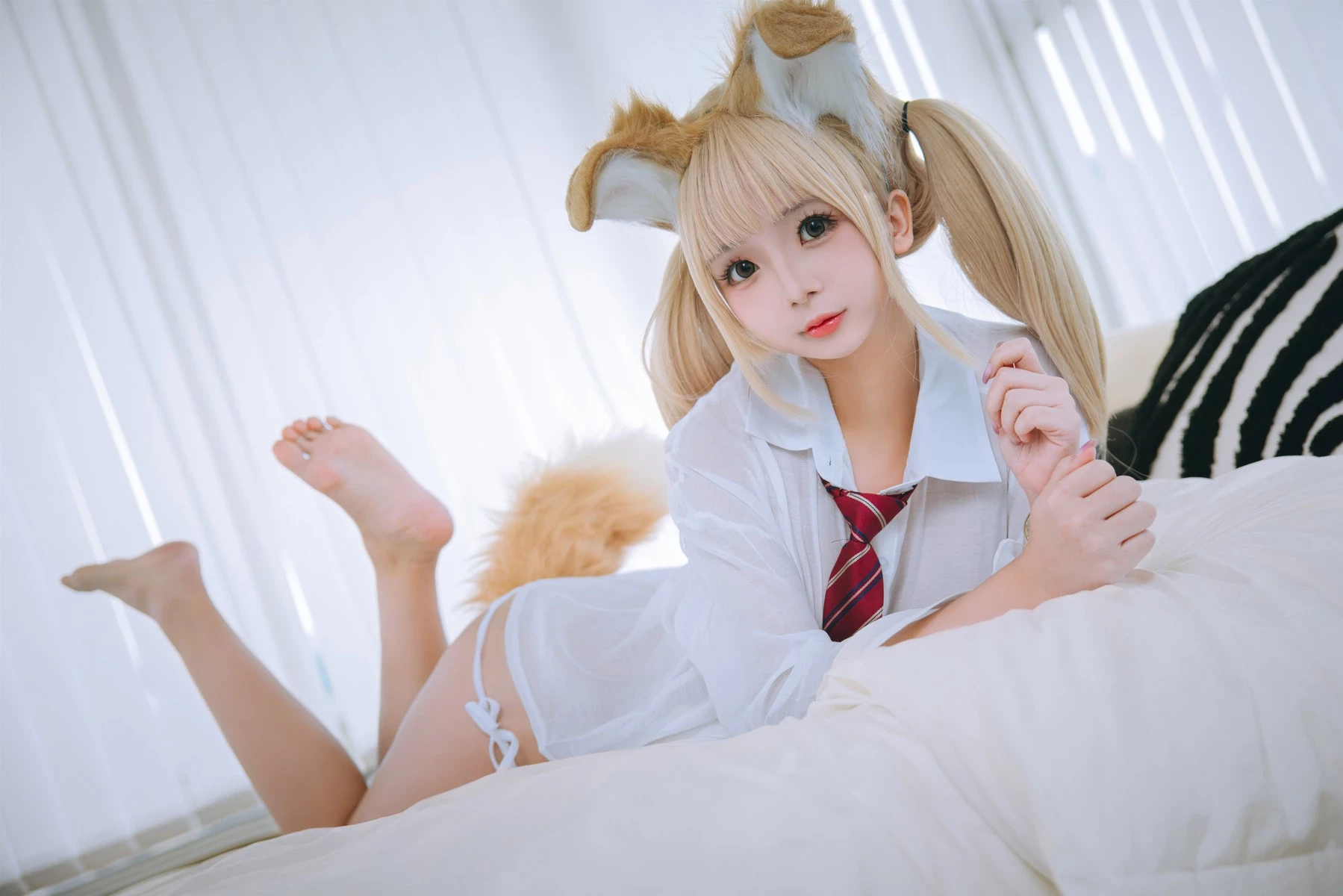 Cosplay 日奈嬌 襯衫小狗 Set.01