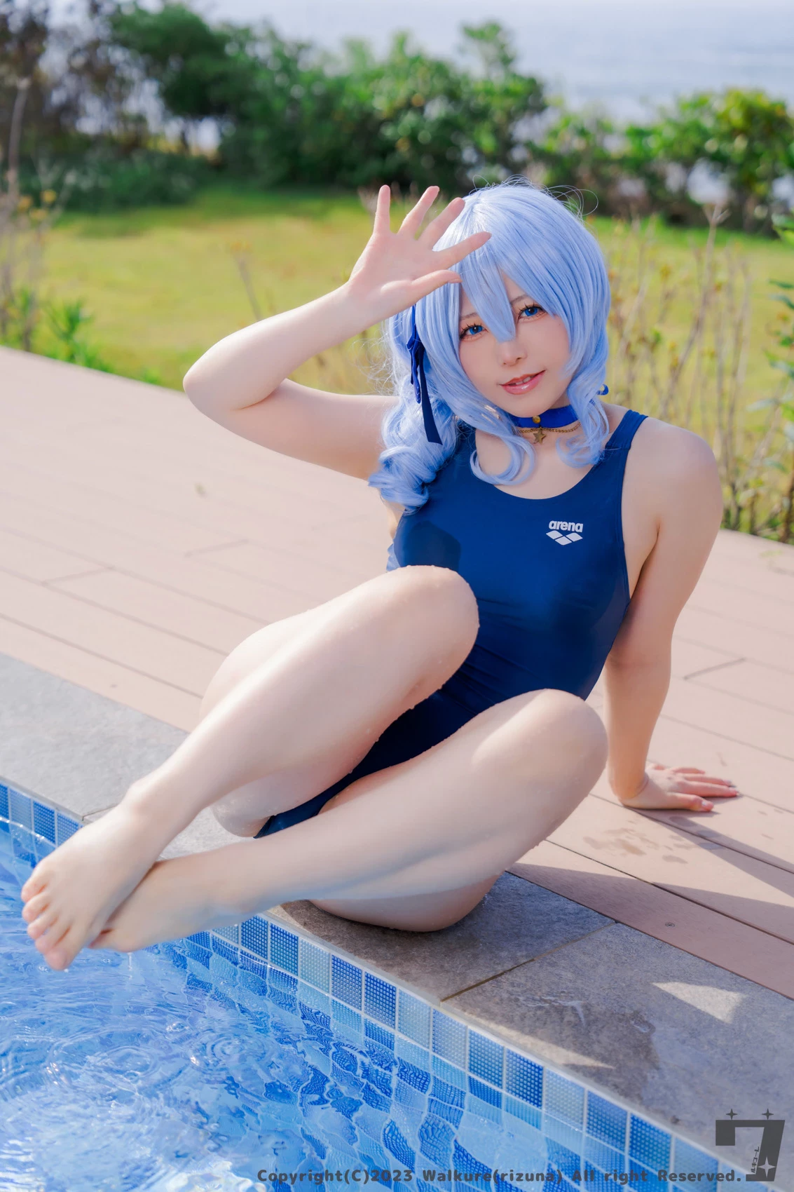 Rizuna - Hoshimachi Suisei school swimsuit