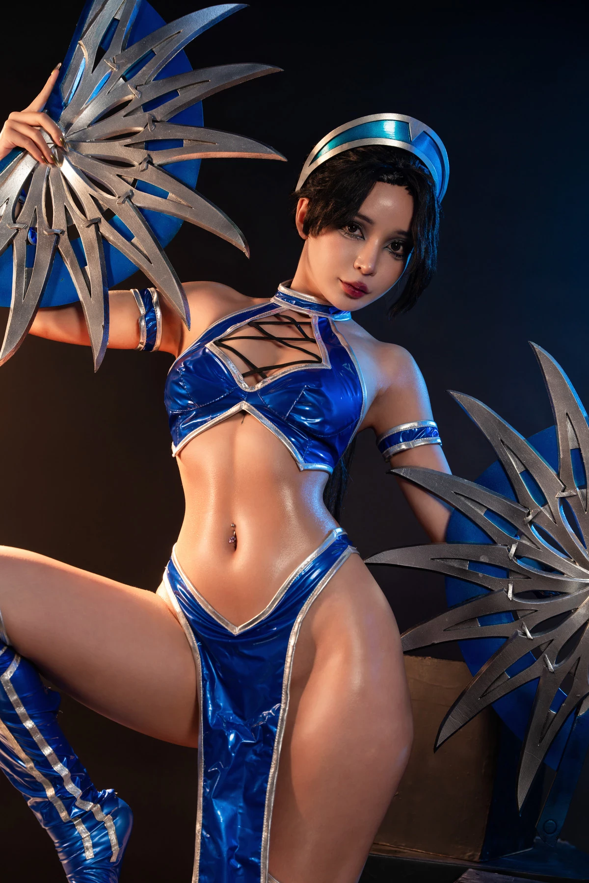 Cosplay Umeko.J Kitana Mortal Kombat Set.01