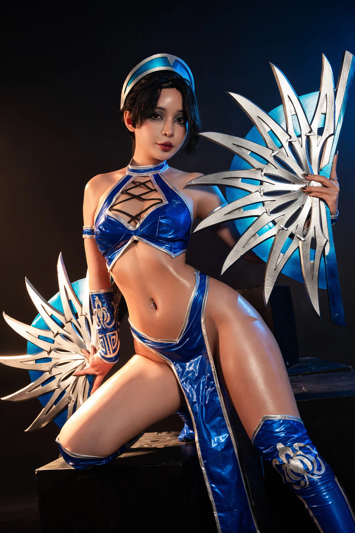 Cosplay Umeko.J Kitana Mortal Kombat Set.01